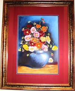 Australian-Respected-Artist-Brenda-Roberton-pastel-titled-039-Flowers-039