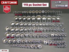 Craftsman 118 Pc 14 38 12 Dr Sae Metric Mm 6pt 12pt Ratchet Wrench Socket Set Craftsman 118 Pc 14 38 12 Dr Sae Metric Mm 6pt 12pt Ratchet Wrench Socket Set