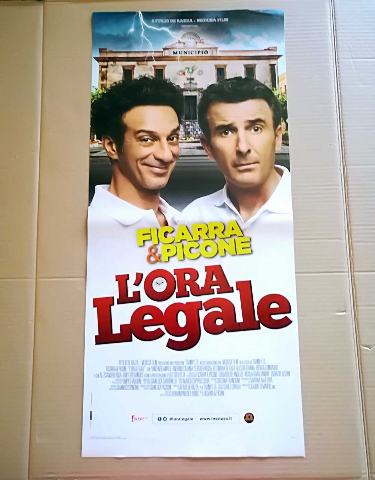 Locandina originale film L'ora legale (2017) - Regia di Salvatore Ficarra, Valentino Picone