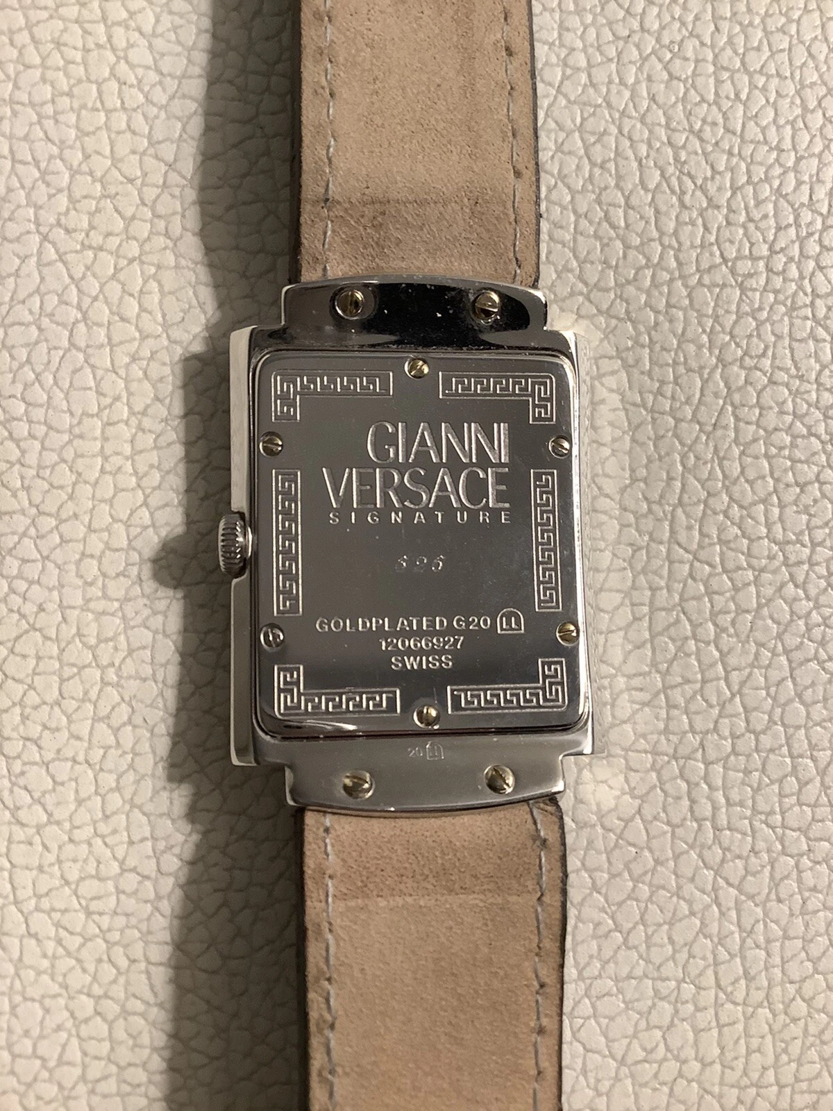 Orologio svizzero uomo GIANNI VERSACE SIGNATURE oro bianco 18 carati
