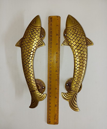 Fish Design Door 9.5'' Inches Long Handle Ocean Theme Home Door Pull Set AJ285 - Picture 4 of 12