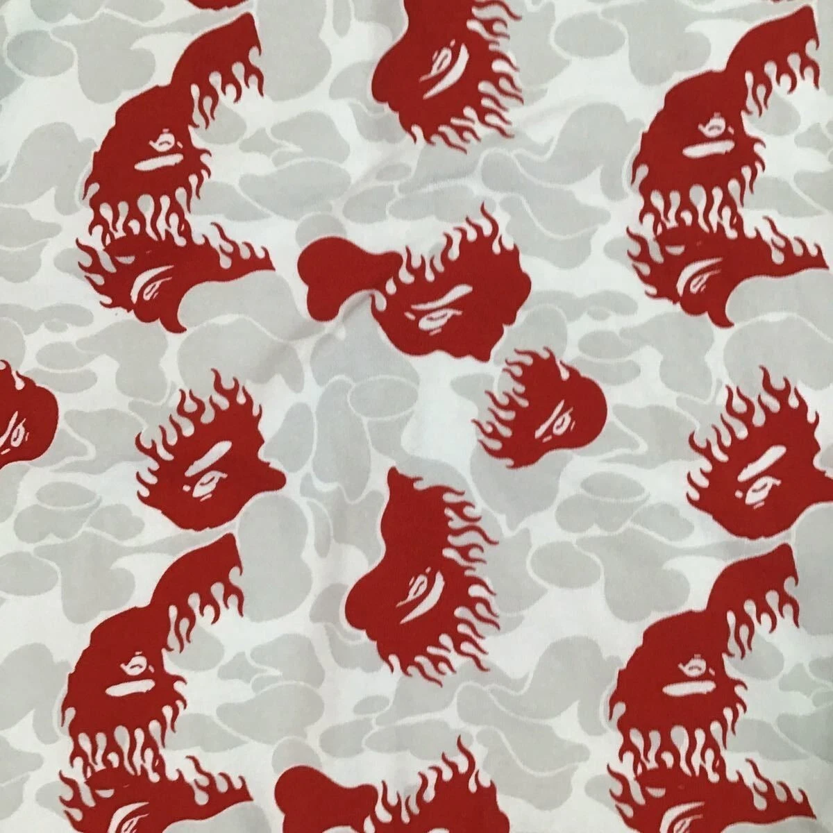 A BATHING APE (BAPE) Felpa con cappuccio full zip mimetica BAPE Fire una fiamma scimmia da bagno NIGO taglia M uomo Giappone!!!!!!!