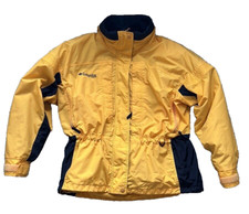  Womens COLUMBIA Liberty Ridge 3 in 1 Ski Jacket Coat Sz Lg Black/Yellow