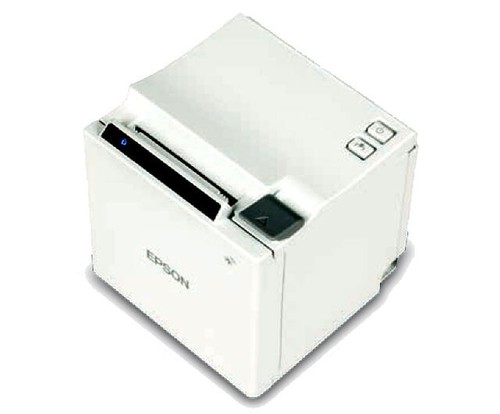 EPSON TM-M10 Compact 2" Thermal Receipt Printer, USB+Ethernet, White,PS Included