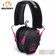 WALKER's RAZOR Slim Low Profile EARMUFFS NRR 23dB GWP-RSEM-PNK FAST SHIP