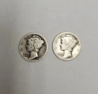 1916-P & 1916-S Mercury Dimes Ungraded Uncertified