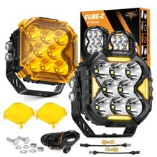 Auxbeam 4 Spot Beam Led Pods Light Bar Driving Boat Led Off Road Turn Light Drl