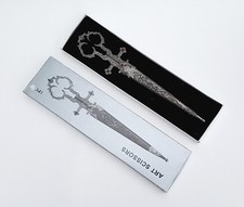 New 10" Medieval Renaissance Scissors Bodice Dagger  Sheath Knife Dirk