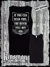If You Can Read This, The B*tch Fell Off Route 66 Tank Top T-Shirt Biker USA