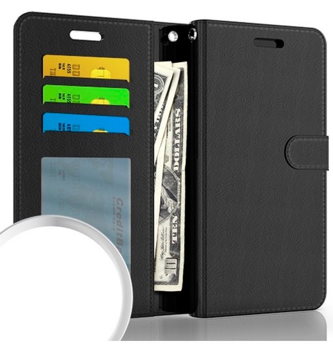 Funda tipo billetera para teléfono TCL 50 XE 5G T614D + vidrio templado - Imagen 3 de 4