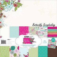 FLY FREE Collection Pack 12X12 Scrapbooking Kit Kaisercraft PK513 Paper Crafting