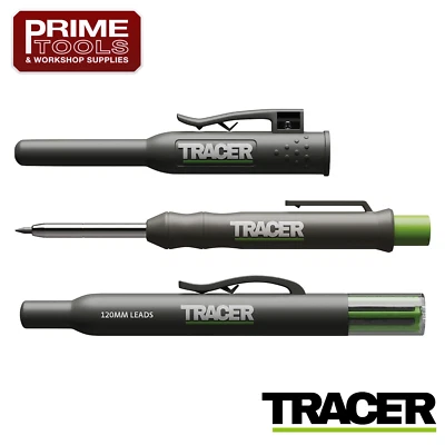 Tracer AMK1 Tieflochstift Marker & 6 Ersatzminen mit Baustellenholster