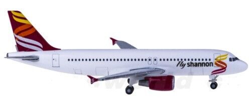 1:500 Herpa Fly Shannon AIRBUS A320 Passenger Airplane Diecast Aircraft Model - Afbeelding 1 van 4