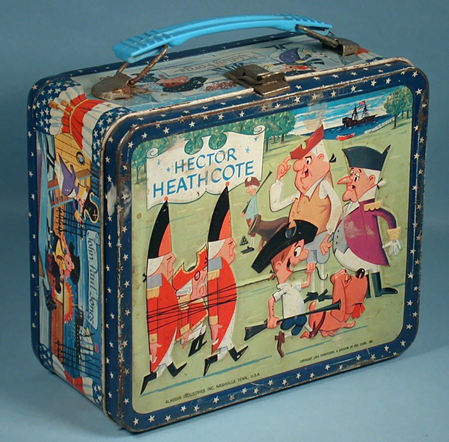 1964 Hector Heathcote Original Metal Lunch Box Terrytoons TV