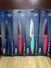 Core High Carbon Stainless Steel 3.5” Kitchen Knife 2-pack Random Colors