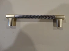 10 AMERDECO KNURLED BRUSHED BRASS/STAINLESS cabinet handles