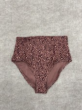 Old Navy Pink Cheetah Print Bikini Bottoms Womens Size Xs