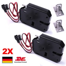 2X DC12V Elektromagnet Schloss Elektromagnetische Verriegelung Türriegel Schloss