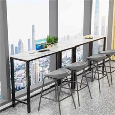 Extra Tall Bar Table 105cm High Workstaion Table Office Home Minimalist Furnitur