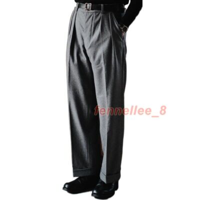 WYM TWEED BAGGY SLACKS GRAY☆S☆サイズ WYM LIDNM スラックス BREEZE TWEED DEEP TUCK BAGGY SLACKS