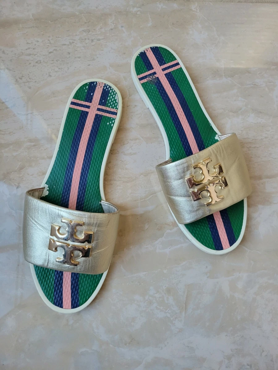 TORY BURCH Jelly Slippers Slides Flats Size 7