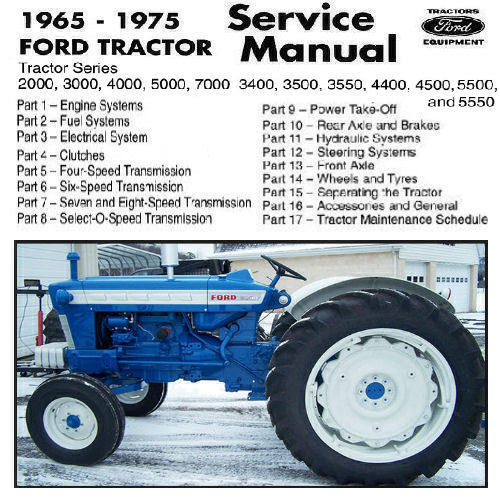 Ford Tractor 2000 3000 4000 5000 7000 3400 3500 4400 4500 Service