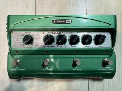 Line6 DL4 Stompbox Delay Modeler Gitarren-Effekt-Pedal grün Pro Sound Bassaus...