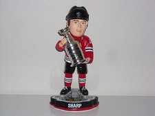 PATRICK SHARP Chicago Blackhawks Bobblehead 2015 Stanley Cup Champs Trophy New*