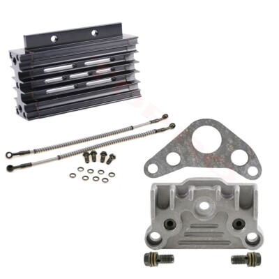 Oil Cooler Radiator Kit + Adapter Lifan Pit Dirt Bike 110cc 125cc 140cc 150cc 16