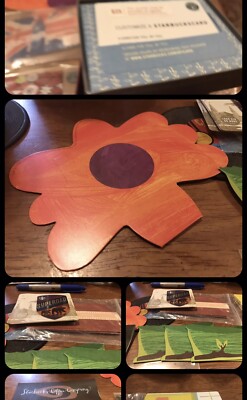 2Starbucks 2005 Dear Mother's Day Breakfast Card w/Big Orange Flower Sleeve.Rare