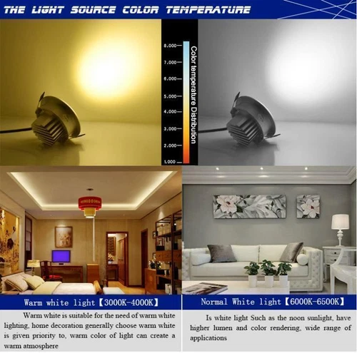 7/9/12W Dimmable LED Downlight COB Recessed Ceiling Light Lamp Spotlight Indoor - Picture 4 of 11