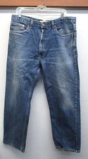 EUC! Men's Levi's 505 Regular Fit Straight Leg Blue Jeans Medium Wash W38 L30