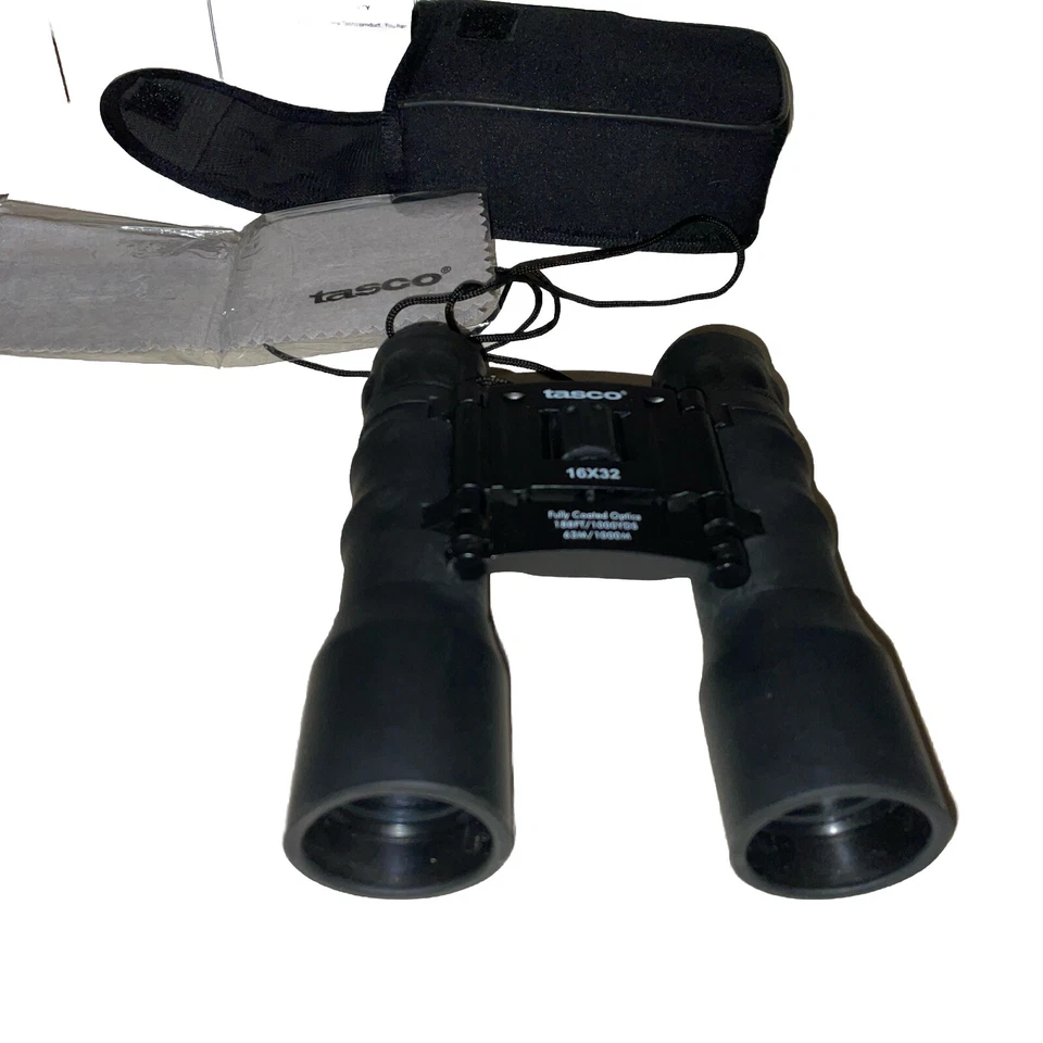 Бинокль TASCO 16 X 32 складной 188 футов/1000 ярдов, 63 М/1000 М оптика с полным покрытием  - Изображение 4 из 4