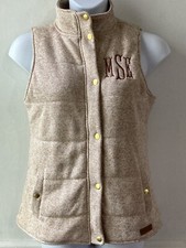 Marleylilly Womens M Medium Polyester Sleeveless Zipper Button Vest J261