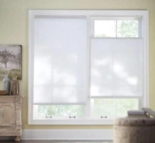 Snow Drift White Top Down Bottom Up Light Filtering Cellular Shade 23.5"W x 64"