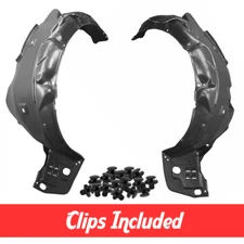 Driver & Passenger Side Fender Liner Set w/ Clips For 2012 Honda Civic Sedan