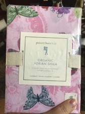 Pottery Barn Adrian Butterfly Standard Sham Pink Kids Fairy New More