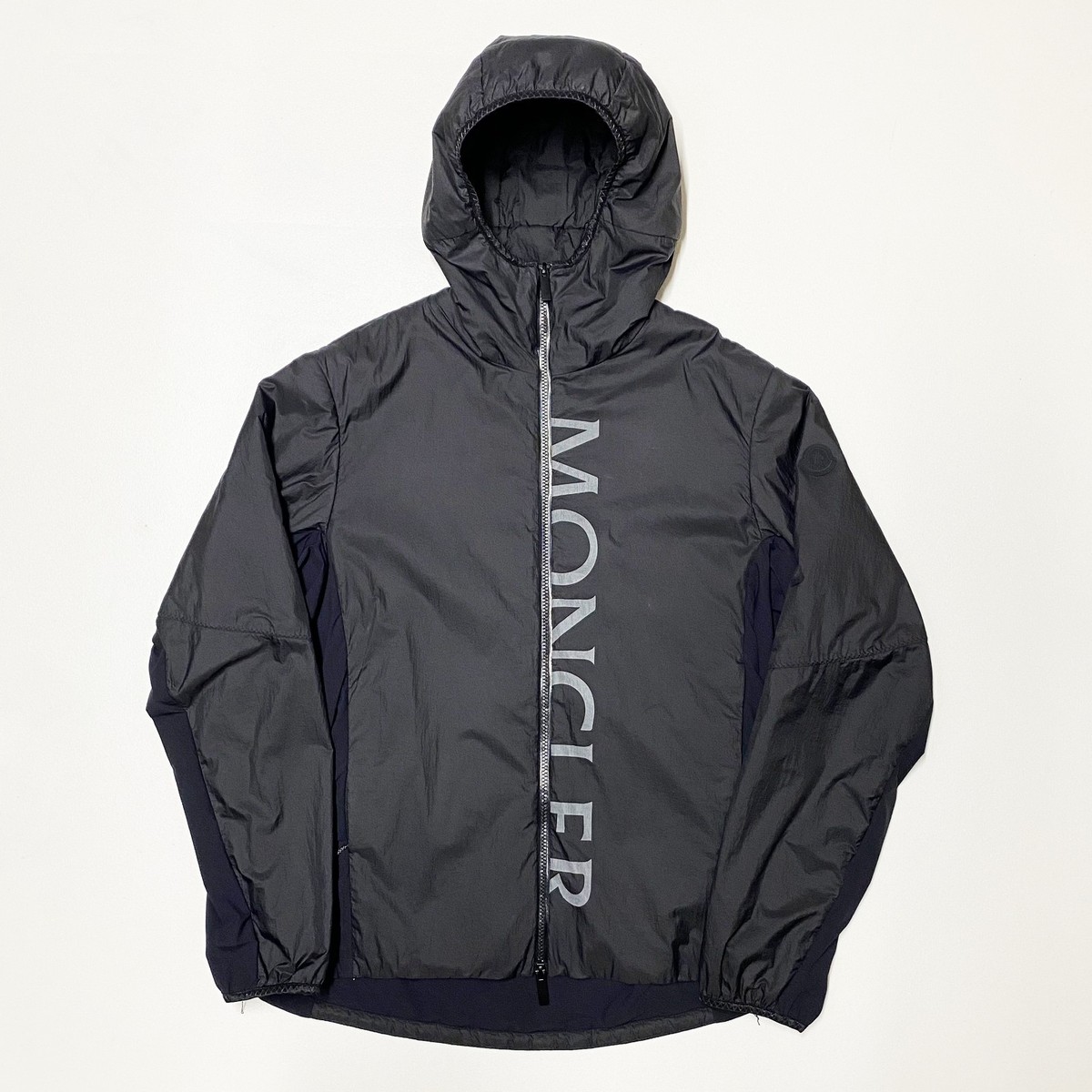 100% AUTHENTIC MONCLER ICHIRO SIZE WINDBREAKER JACKET MENS BLACK