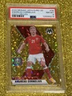 PSA 8 2020 PANINI MOSAIC UEFA EURO ANDREAS CORNELIUS GOLD CIRCLES PRIZM NUM /10