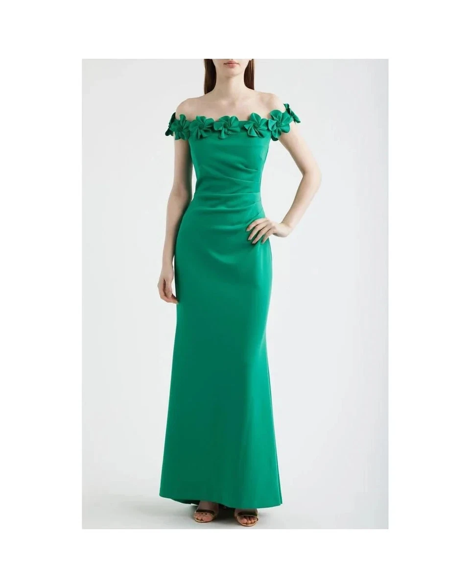 eliza j gowns & formal dresses Zelda Side Slit Velvet Sequin Gown