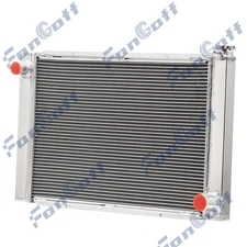 For Chevy GM SBC BBC High Performance 28"x19" 4 Rows Aluminum Radiator Universal