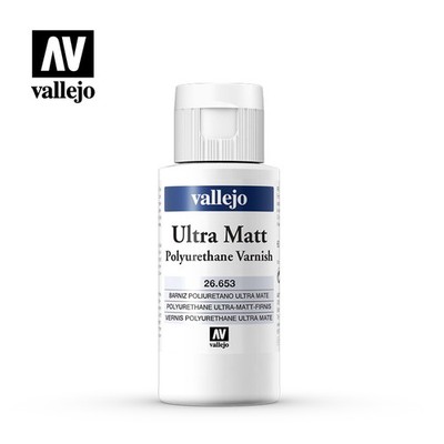 Vallejo Paint 26653 Ultra Matt Polyurethane Varnish 60 ml Bottle