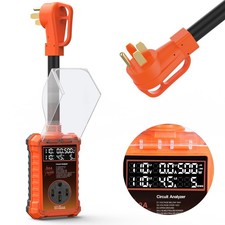 50A RV Surge Protector, 16000J with Smart LED Display Auto Shutoff, Reset, ...
