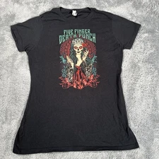 Five Finger Death Punch Shirt Women’s SZ S Tattoo Rock Metal Band Concert Tee