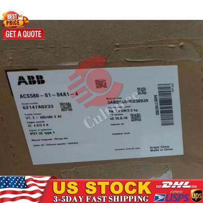 ACS580-01-04A1-4 ABB 1.5 KW Inverter Brand New in Box!Spot Goods Zy US Free TAX