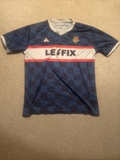 Lover's F.C. x Le Fix Football Jersey - Blue/Red Checkerboard - Size L