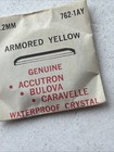 AT91 VTG NOS Armored Yellow Genuine Bulova Accutron  Waterproof Crystal 30.2mm  — photo 10