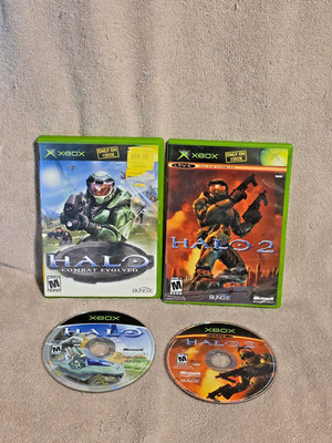 Original XBOX HALO 1 & 2 Games TESTED FREE SHIPPING!