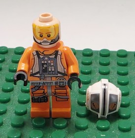 Lego Star Wars Theron Nett Rebel X-Wing Pilot Minifigure SW0544 Minifig 75032