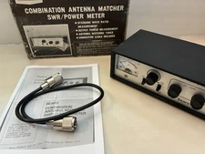 VINTAGE SEARS 10 / 100 WATT SWR POWER METER ANTENNA MATCHER #3578 W/Box & Cable